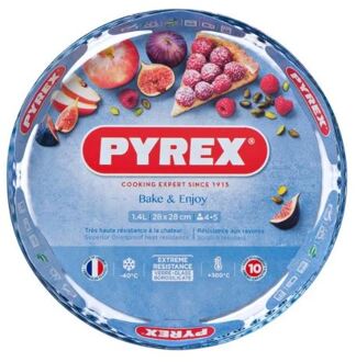 Pyrex Taartvorm Rond, 28 cm - Pyrex | Bake & Enjoy Transparant