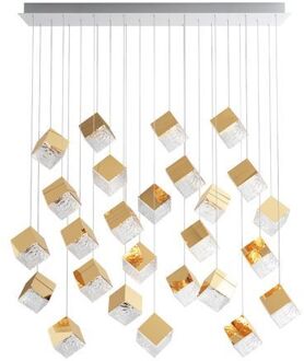 Pyrite 26 pcs Square Hanglamp - Goud