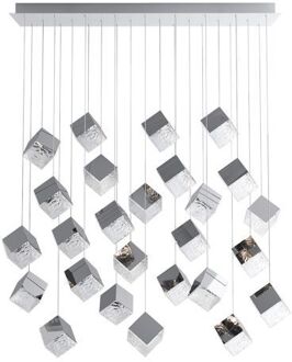 Pyrite 26 pcs Square Hanglamp - Zilver
