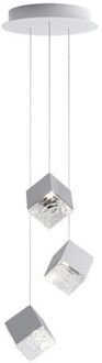 Pyrite 3 pcs Hanglamp - Zilver