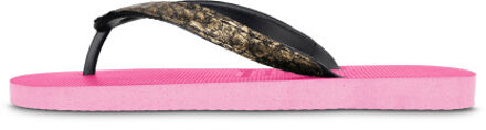 Python bronze neon roze - maat 43-44