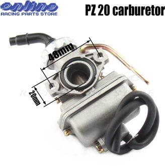 PZ20 20Mm Carburateur Manuel Choke Voor Keihi 110cc Kayo Apollo Bosuer Dirt Pit Bike Aap Fietsen Atv Quad Go kart