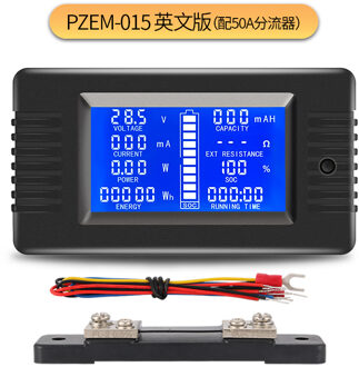 PZEM-015 200v 50A Batterij Ontlading Tester Capaciteit Power Energy Impedantie Weerstand Digitale Ampèremeter Voltmeter Energy Meter