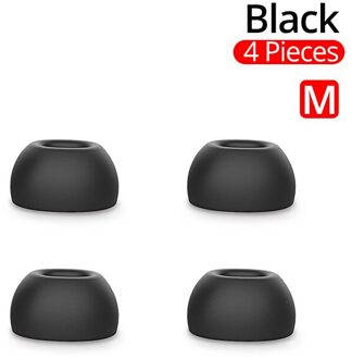 Pzoz 6Pcs Voor Airpods Pro Tips Ear Hoofdtelefoon Memory Foam Voor Airpods 3 Bluetooth Oortelefoon Accessoires Ruisonderdrukking 4 stuks M for 4stk