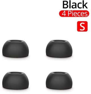 Pzoz 6Pcs Voor Airpods Pro Tips Ear Hoofdtelefoon Memory Foam Voor Airpods 3 Bluetooth Oortelefoon Accessoires Ruisonderdrukking 4 stuks S for 4stk