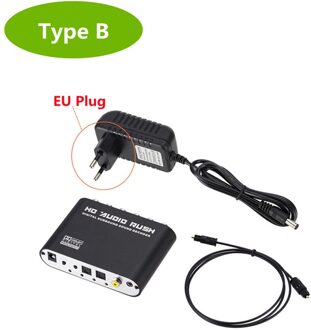 Pzzpss Digitaal Naar Analoog 5.1 Kanaals Stereo AC3 Audio Converter Optische Spdif Coaxiale Aux 3.5Mm Naar 6 Rca Sound decoder Versterker met EU plug