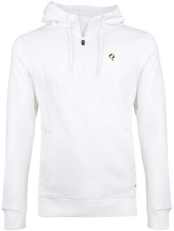 Q hooded jacket w white Wit - XS