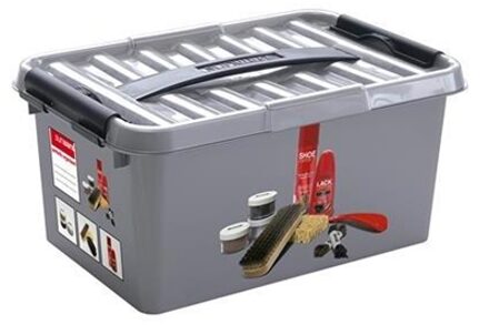 Q-line schoenpoetsbox - 6 l Grijs