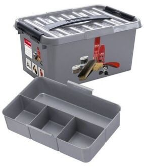 Q-line schoenpoetsbox - 6 l Grijs