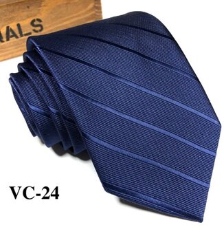 Q Mode Banden Effen Kleur Streep Jurk Accessoires Das Luxe Classic Wedding Decor Mannen Business Formele Bruiloft Stropdas VC-24