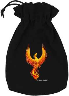 Q Workshop Anne Stokes Dice Pouch Phoenix
