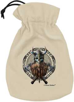 Q Workshop Anne Stokes Dice Pouch Viking Skull