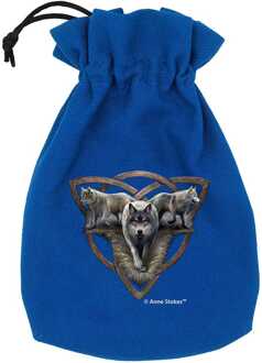Q Workshop Anne Stokes Dice Pouch Wolf Trio