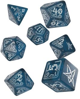Q Workshop Call of Cthulhu Dice Set Abyssal & White (7)