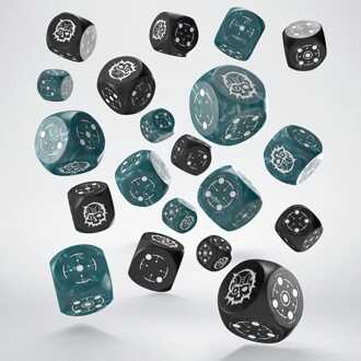 Q Workshop Crosshairs Compact D6 Dice Set Stormy&Black (20)
