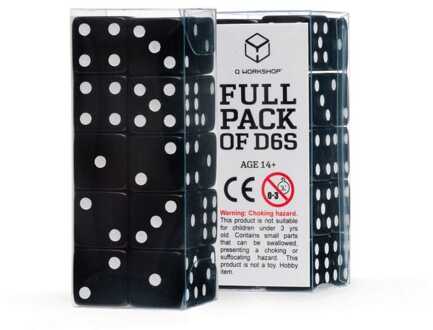 Q Workshop Dice Set Full Pack D6 Black (20)