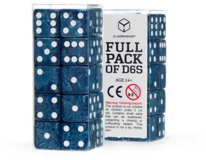 Q Workshop Dice Set Full Pack D6 Cobalt (20)