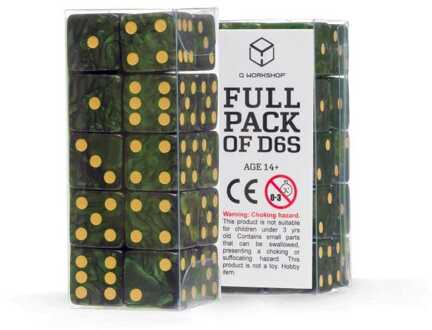 Q Workshop Dice Set Full Pack D6 Green (20)