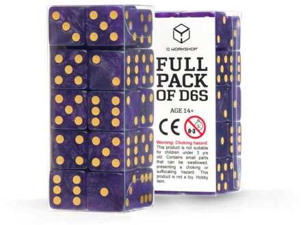 Q Workshop Dice Set Full Pack D6 Shimmering Purple (20)