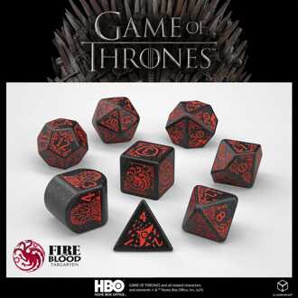 Q Workshop Game of Thrones Dice Set Targaryen (8)
