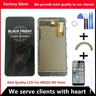 Q & Y QYJOY AAA LCD + Frame Voor MEIZU M1 NOTE Lcd-scherm Vervanging Voor MEIZU M1 NOTE Digiziter Aseembly