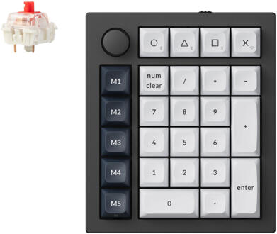 Q0 Max keypad red switch