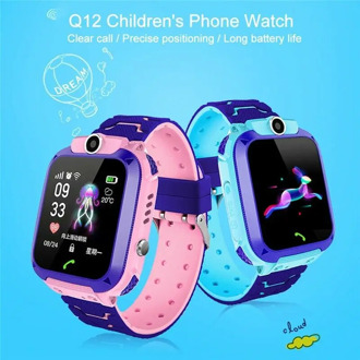Q12 Children's Smart Watch Kids Phone Watch Smartwatch For Boys Girls With Sim Card Photo Waterproof IP67 Gift For IOS Android