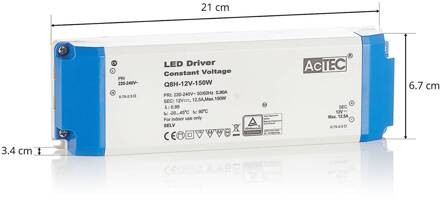 Q8H LED driver CV 12V, 150W wit