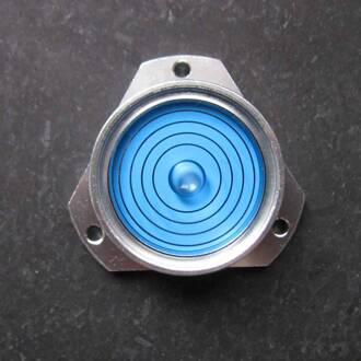 QASE Driehoekige Metalen Bubble Niveau Waterpas Meetinstrument Vier Kleuren Maat 48*35*13mm Blauw