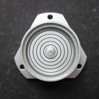 QASE Driehoekige Metalen Bubble Niveau Waterpas Meetinstrument Vier Kleuren Maat 48*35*13mm wit