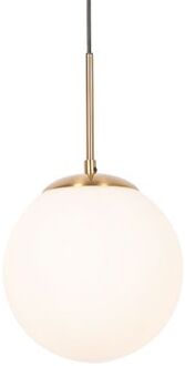 QAZQA Art Deco hanglamp goud met opaal glas - Flore