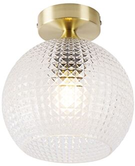 QAZQA Art Deco plafondlamp messing - Sphere Goud