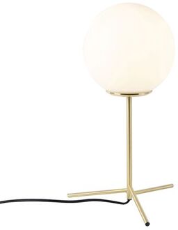 QAZQA Art Deco Tafellamp Messing Met Opaal Glas 45,5 Cm - Pallon