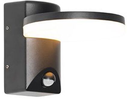 QAZQA Buiten wandlamp zwart incl. LED IP54 bewegingssensor - Esmee
