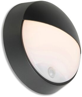 QAZQA Buitenwandlamp zwart incl. LED met bewegingssensor IP54