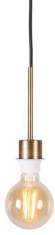 QAZQA Combi 1 - Minimalistische hanglamp - 1 lichts - 60 mm - brons