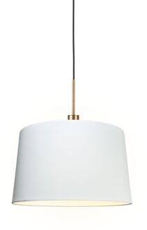 QAZQA Combi - Hanglamp met lampenkap - 1 lichts - Ø 450 mm - Wit