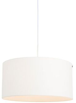QAZQA combi - Hanglamp met lampenkap - 1 lichts - Ø 500 mm - Wit