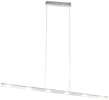 QAZQA Design hanglamp staal met touch-dimmer incl. LED - Platina Zilver