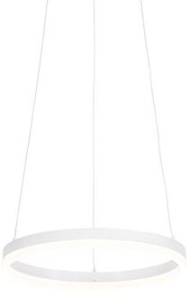 QAZQA Design hanglamp wit 40 cm incl. LED 3-staps dimbaar - Anello