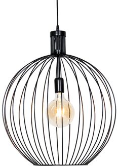 QAZQA Design hanglamp zwart 50 cm - Wire Dos