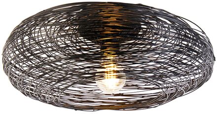 QAZQA Design plafondlamp zwart ovaal - Sarella