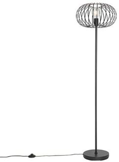 QAZQA Design vloerlamp zwart - Johanna