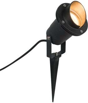 QAZQA Done - Prikspot buitenlamp - 1 lichts - mm - zwart