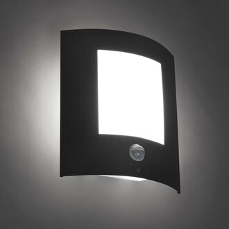 QAZQA emmerald - Wandlamp met sensor - 1 lichts - D 90 mm - Antraciet