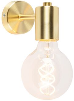 QAZQA Facil - Wandlamp - 1 lichts - mm - goud/messing