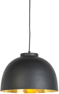 QAZQA hoodi - Hanglamp - 1 lichts - Ø 400 mm - Zwart