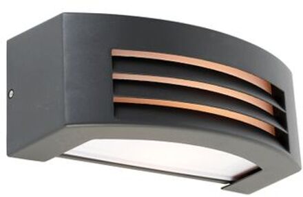 QAZQA Hurricane I - Wandlamp - 1 Lichts - 29 cm - antraciet