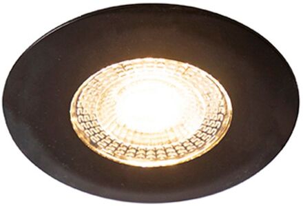 QAZQA Inbouwspot Zwart Incl. Led 3-staps Dimbaar - Ulo