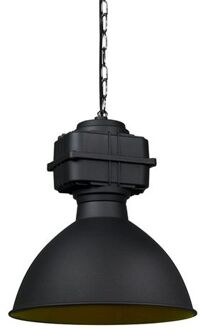 QAZQA Industriële Hanglamp Klein Mat Zwart - Sicko